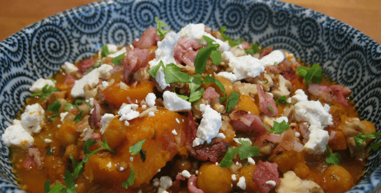 Bacon and Chickpea Stew