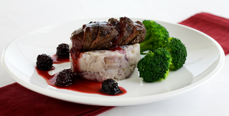Venison and Herbed Purple Potato | Healthy Dinner Ideas ...