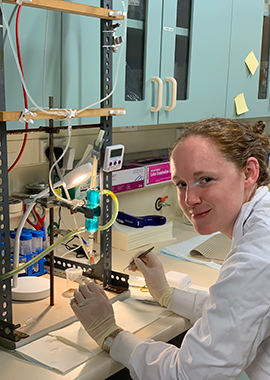 Dr Michelle Munro in her lab